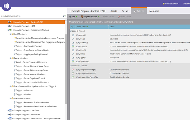 marketo engage engagement program